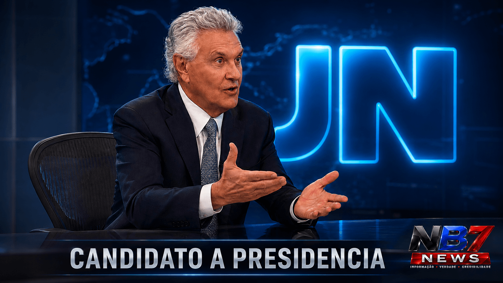 RONALDO CAIADO NA SABATINA DO JN: QUANDO A COBRANÇA POR RESPOSTAS EXPÕE AS FRAGILIDADES DE UM CANDIDATO